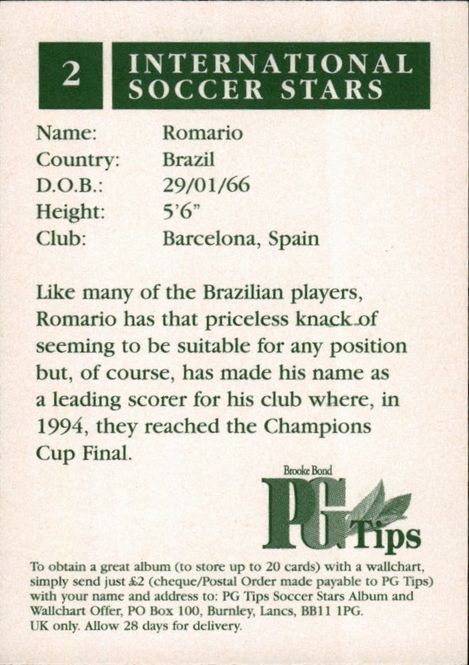 Main Image Romario  No.2 Barcelona Brazil International ...