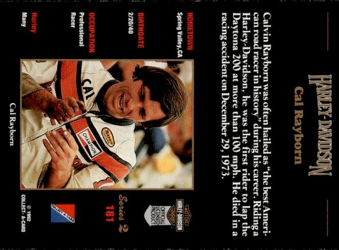 Hovedbilde 1992 Collect A Card Harley Davidson Calvin ...