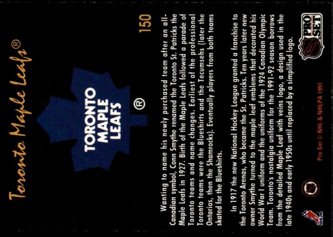 Hovedbilde 1991-92 Pro Set Vintage Platinum Team History ...