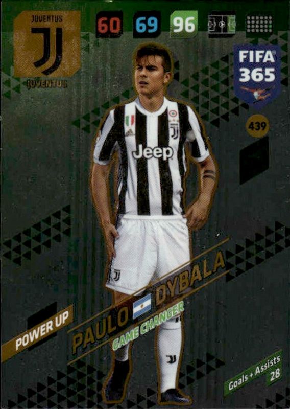 2017-18 Panini Adrenalyn XL Fifa 365 Game Changer Paulo Dybala #439 