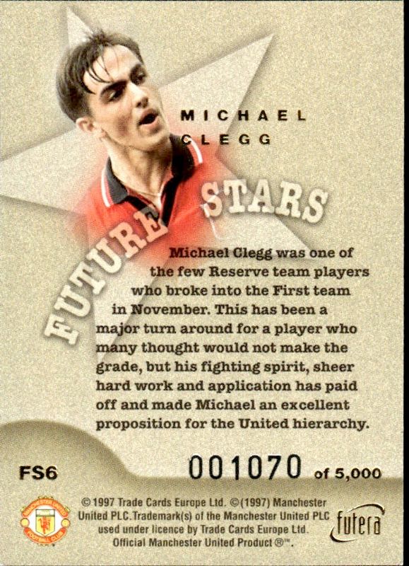 Michael Clegg Future Stars Gold #1070/5000