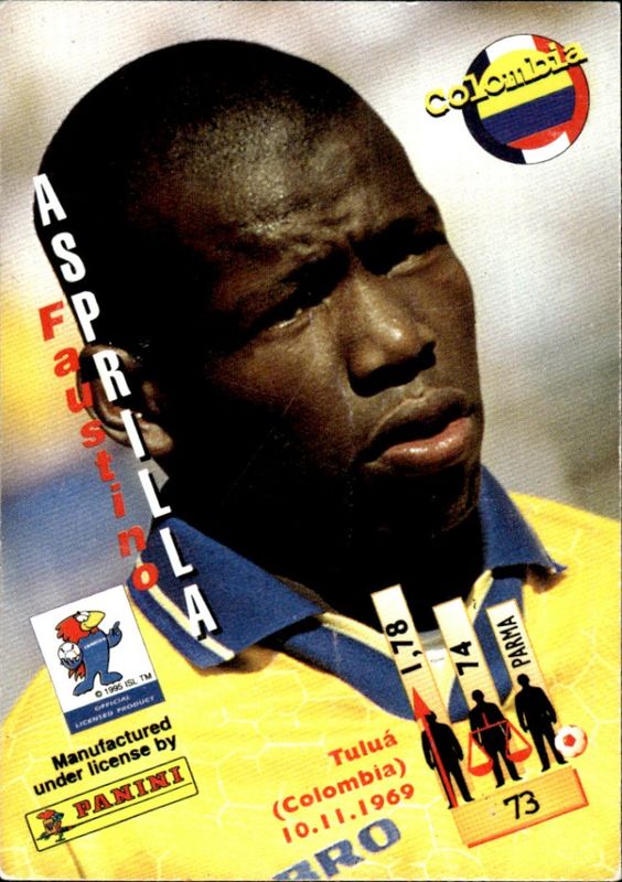 1998 Panini France 98 - Faustino Asprilla #73 FAUSTINO