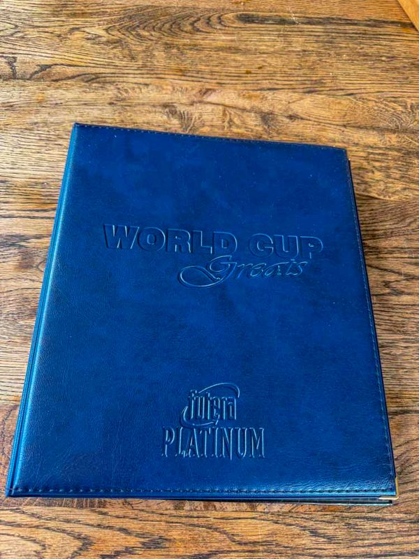 World Cup Greats 1998 Futera Binder plastic 
