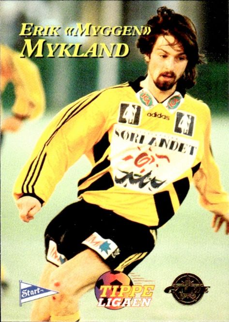 Main Image MYGGEN 1996 GAME Tippe Ligaen Fotballkort Erik ...