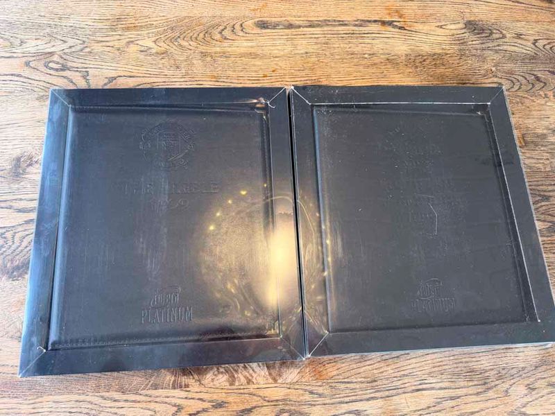 22 Carat Gold Leather Binders pair #64/99 AUTOGRAPHED Werry rare   