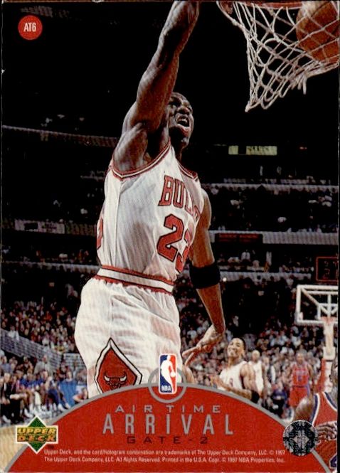 Main Image 1997-98 Upper Deck Air Time Departure AT6 Michael ...