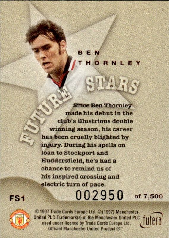 Ben Thornley Future Stars Bronze #2950/7500