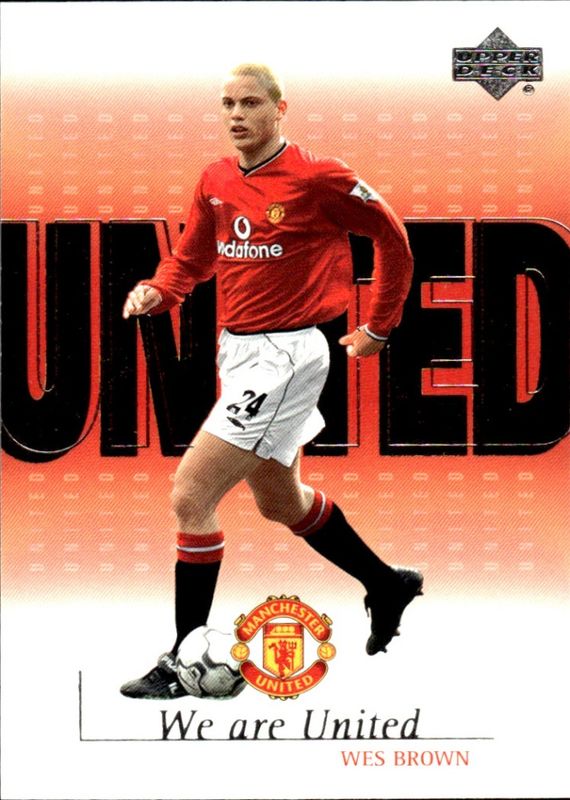 UPPER DECK 2001 WE ARE UNITED WES BROWN U3