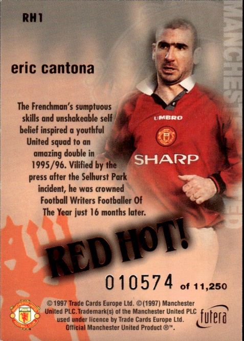 Main Image Eric Cantona Red Hot 97 Bronze RH1 #10574/11250