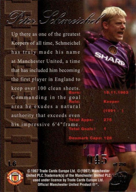 Main Image Peter Schmeichel Legends 97 Silver L6 #045/250
