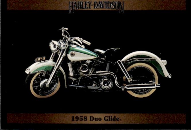 Hovedbilde 1992 Collect-A-Card HARLEY DAVIDSON #157 1958 FL ...