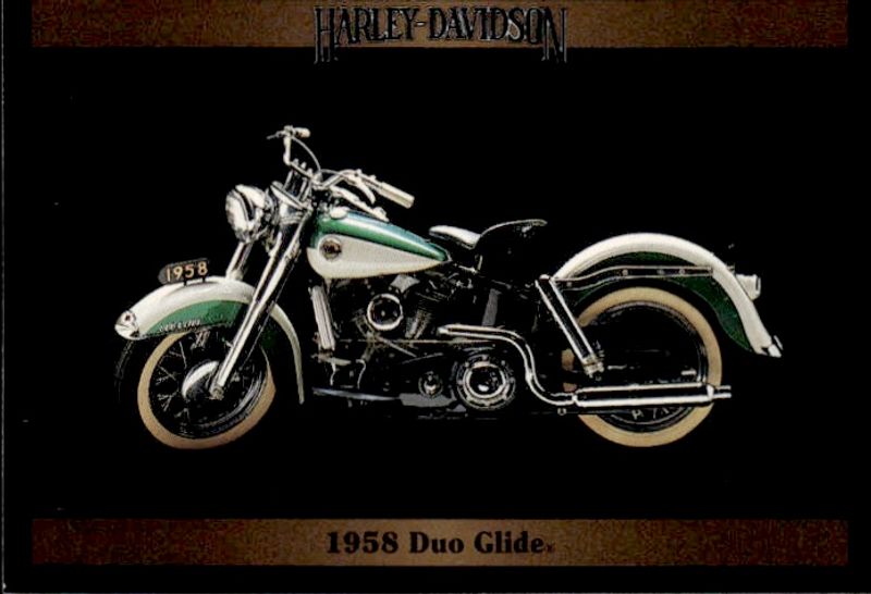1992 Collect-A-Card HARLEY DAVIDSON #157 1958 FL 74 DUO GLIDE