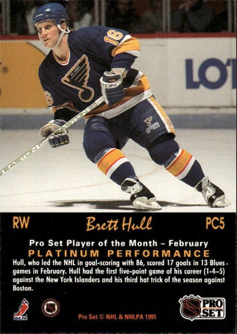 Hovedbilde 1991-92 Pro Set Platinum PC #5 Brett Hull