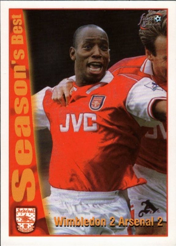 1997 Futera Fans Selection Arsenal Season's Best #42