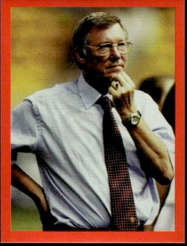 2000 Futera Manchester United Sticker Collection Sir Alex Ferguson #24