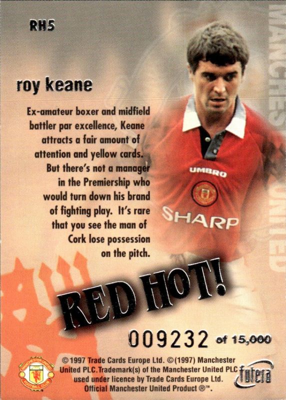 Roy Keane Red Hot 97 SILVER RH5 #9232/15000