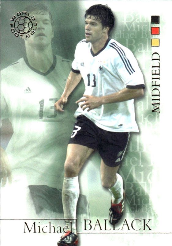 MICHAEL BALLACK 2004 Futera World Football Soccer Card GERMANY #17