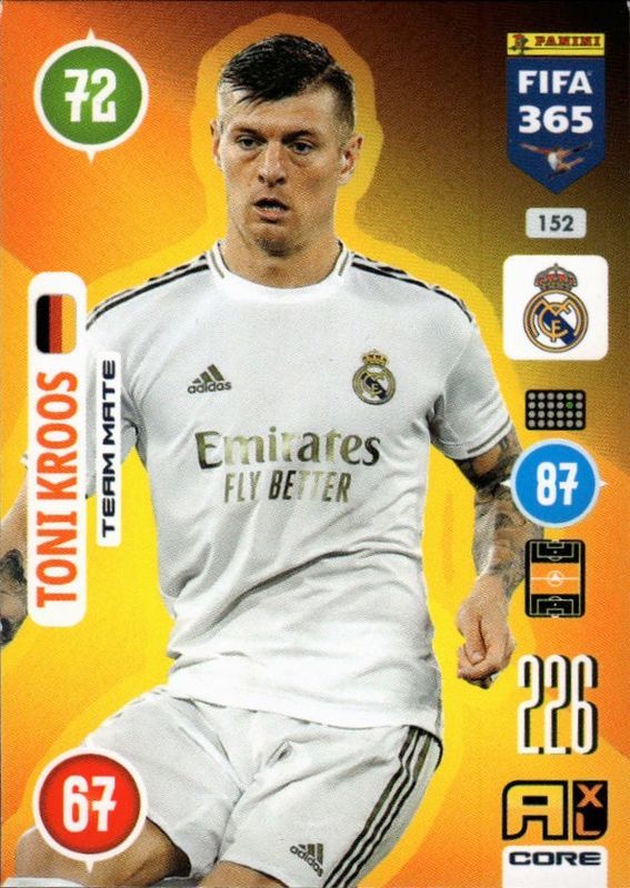 Panini Adrenalyn XL FIFA 365 2021 Team Mate No. 152 Toni Kroos-