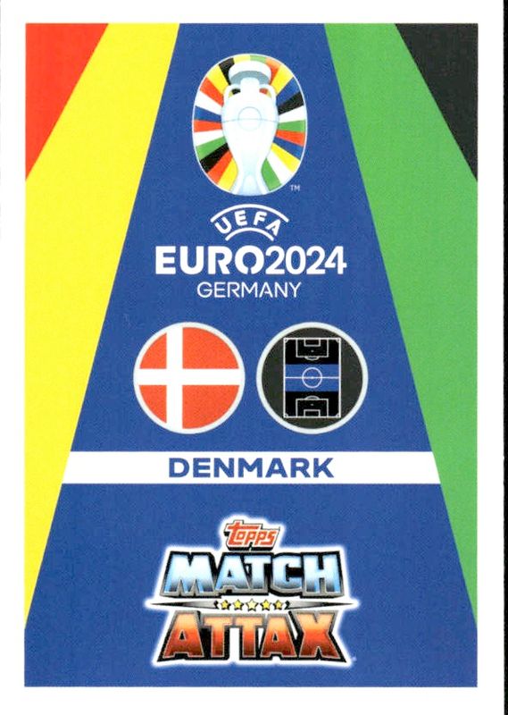 UEFA EURO 2024 Match Attax - Christian Eriksen Hero DEN 11 Foil Card Denmark