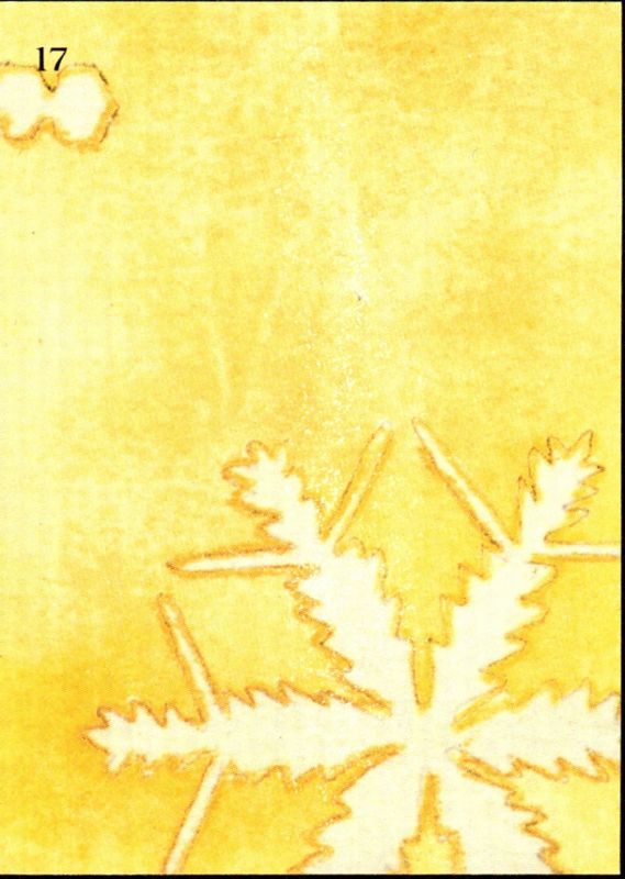 1995 TCM #17 Santa Around the World: Santa & Snowflakes 1931 USA Christmas Card