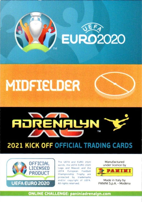 PIERRE EMILE HOJBJERG PANINI ADRENALYN XL UEFA EURO 2020 KICK OFF - 321 