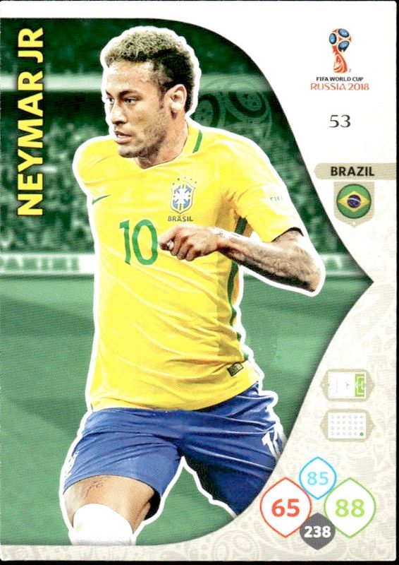 NEYMAR JR BRAZIL #53 - PANINI ADRENALYN FIFA WORLD CUP RUSSIA 2018-