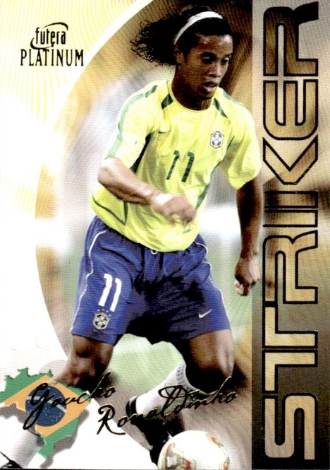 Hovedbilde Futera Platinum 2003 Ronaldinho Brazil Paris ...