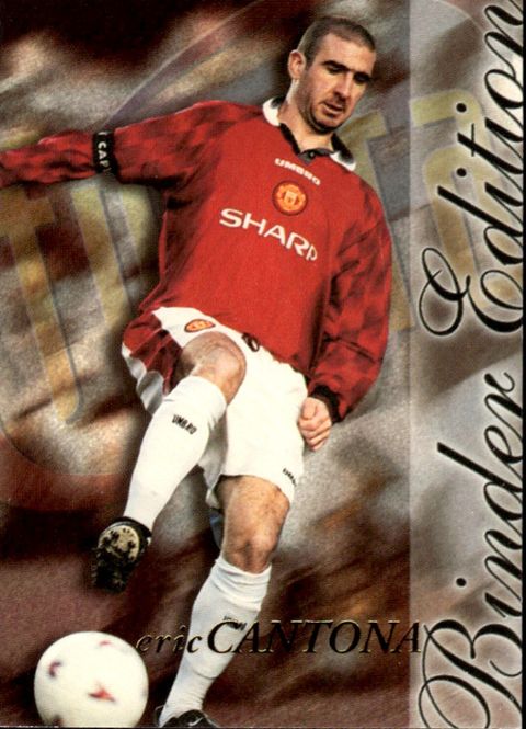 Hovedbilde ERIC CANTONA BINDER CARD 1997 BE1 GOLD PROMO