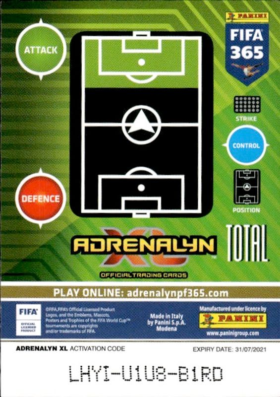 2020-21 Panini Adrenalyn XL Fifa 365 Top Master Lionel Messi #6