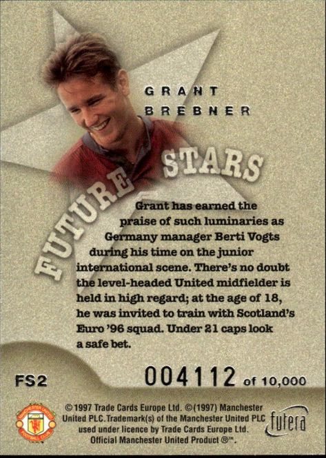 Main Image Grant Brebner Future Stars Silver #4112/10000