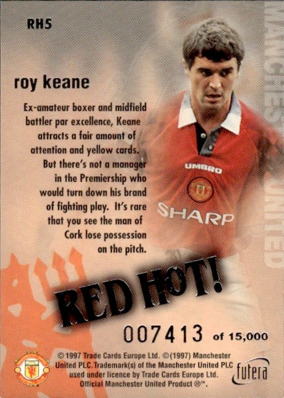 Roy Keane Red Hot 97 SILVER RH5 #7413/15000