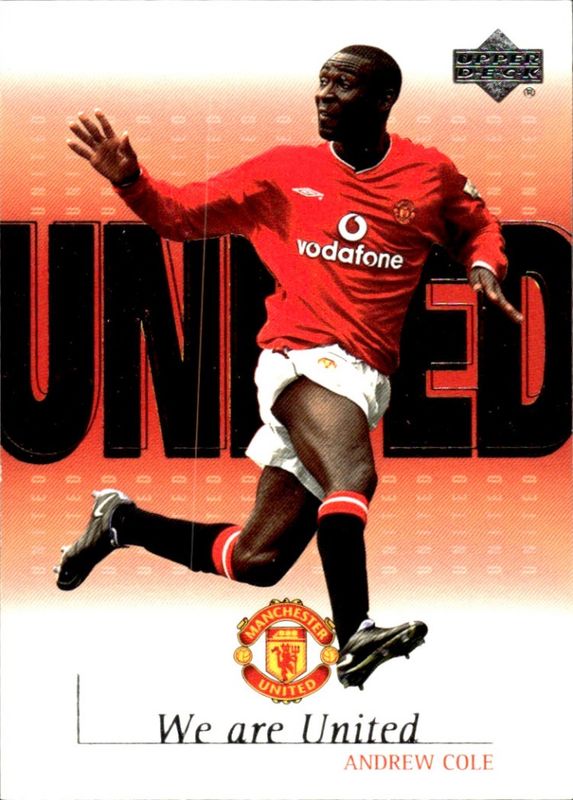 UPPER DECK 2001 WE ARE UNITED  ANDREW COLE U12
