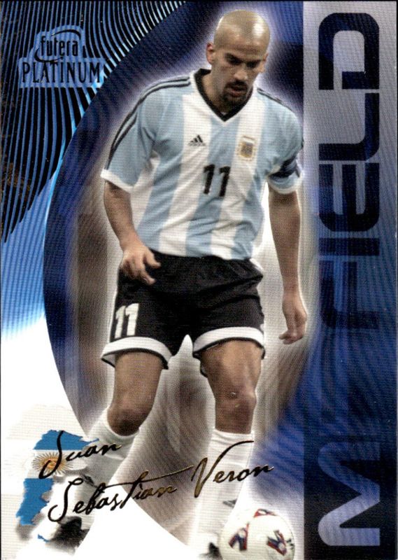2003 Futera Platinum Juan Sebastian Veron #45