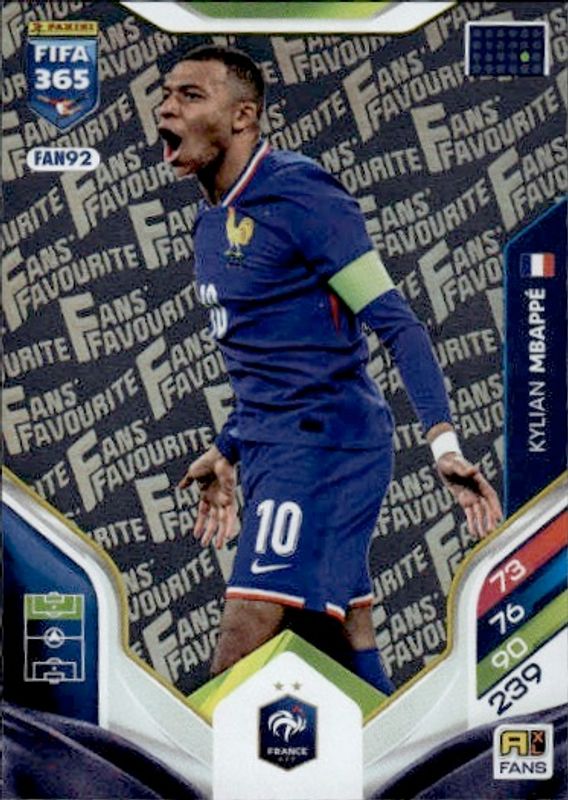 Panini Adrenalyn FIFA 365 2026 - Kylian Mbappé / France #FAN92 Silver