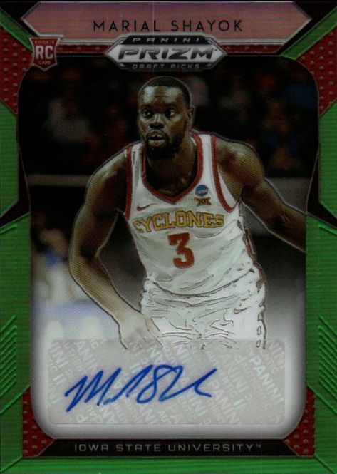 Main Image 2019 Panini Prizm Draft Picks Neon Green 19/100 ...