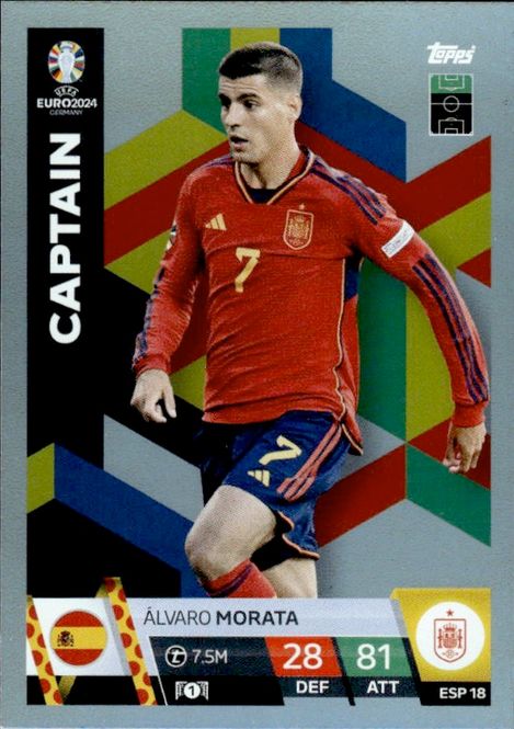 Main Image Topps Match Attax Euro 2024 Alvaro Morata - ...