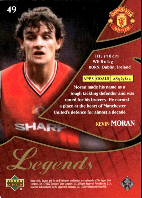 Main Image 2002 Upper Deck Manchester United Legends Kevin ...