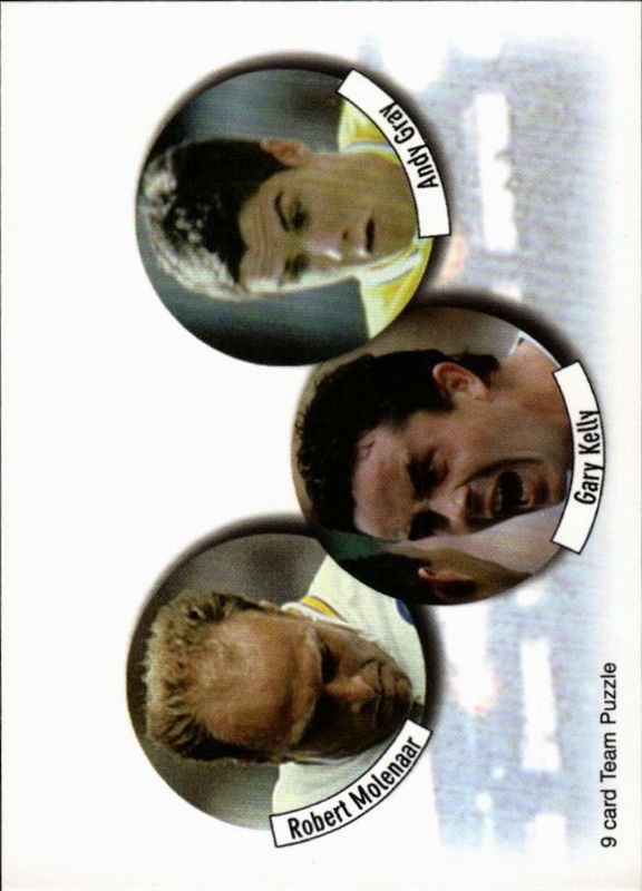 Leeds United 1998 Futera Fans Selection Team Puzzle Cards 1-9 set
