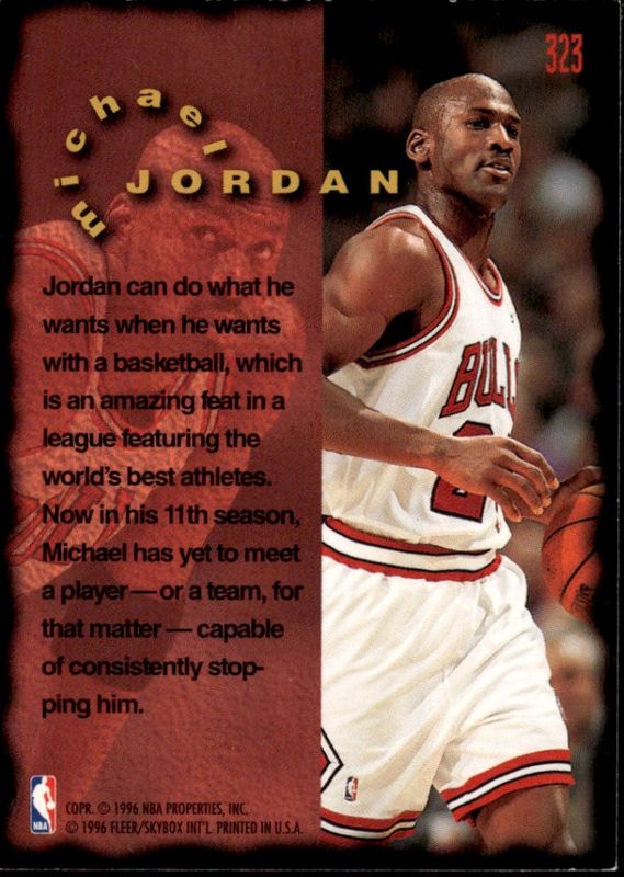 MICHAEL JORDAN FLEER 95-96 CB