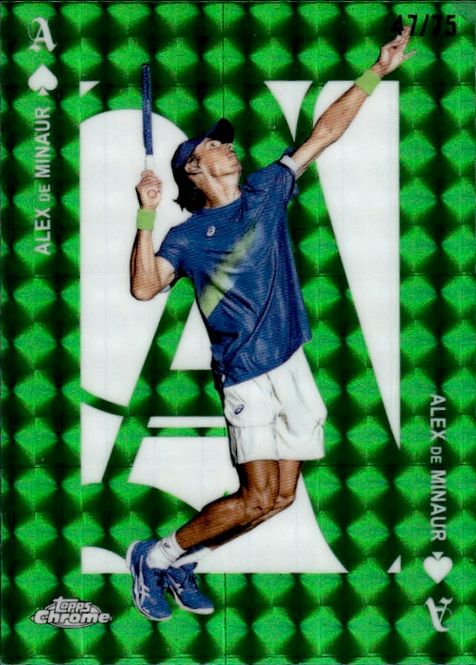 Hovedbilde 2025 TOPPS CHROME ACE ALEX DE MINAUR #ACE-5 GREEN ...