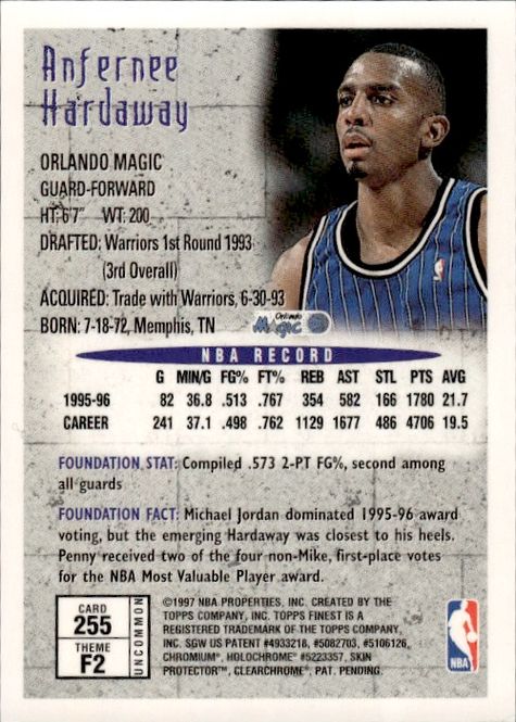 Main Image 1996-97 Topps Finest Uncommon Silver Refractor ...