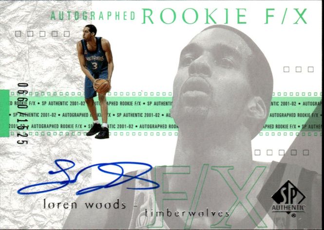 Hovedbilde 2001-02 SP Authentic Rookie F/X LOREN WOODS ...
