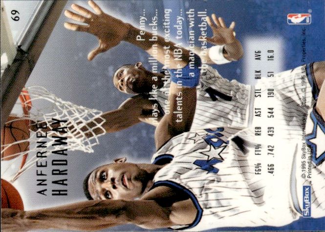 Main Image 1995-96 Fleer - End 2 End Anfernee Hardaway #6