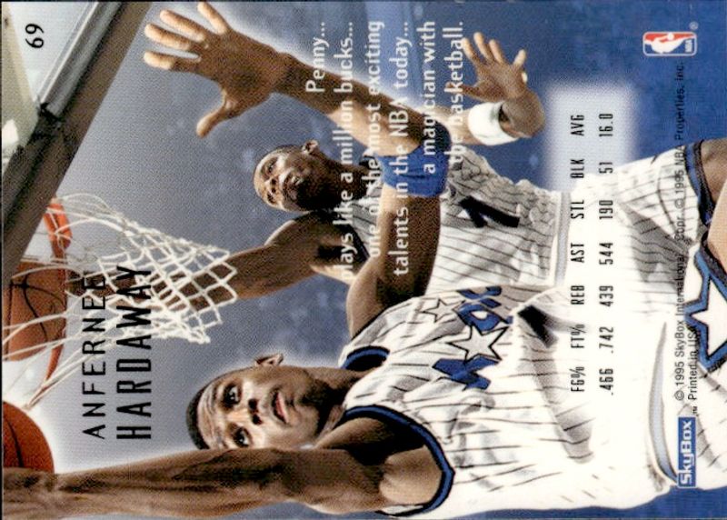1995-96 Fleer - End 2 End Anfernee Hardaway #6