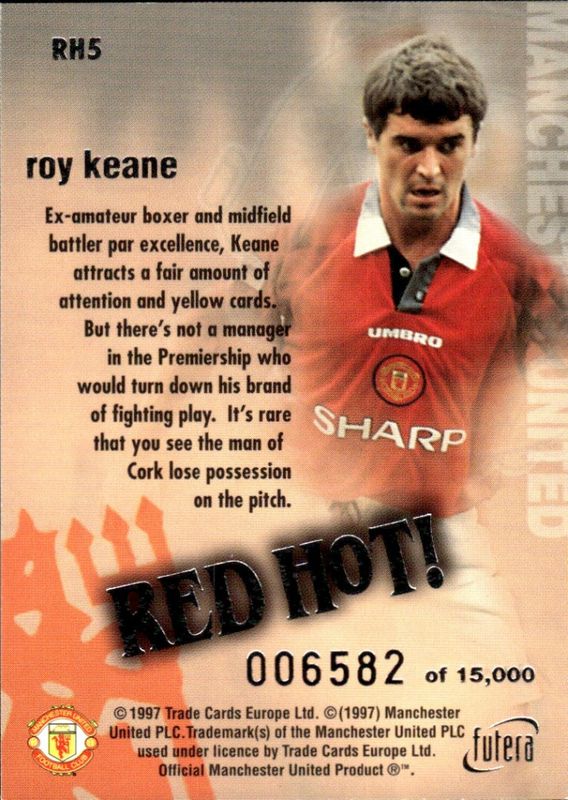 Roy Keane Red Hot 97 SILVER RH5 #6582/15000