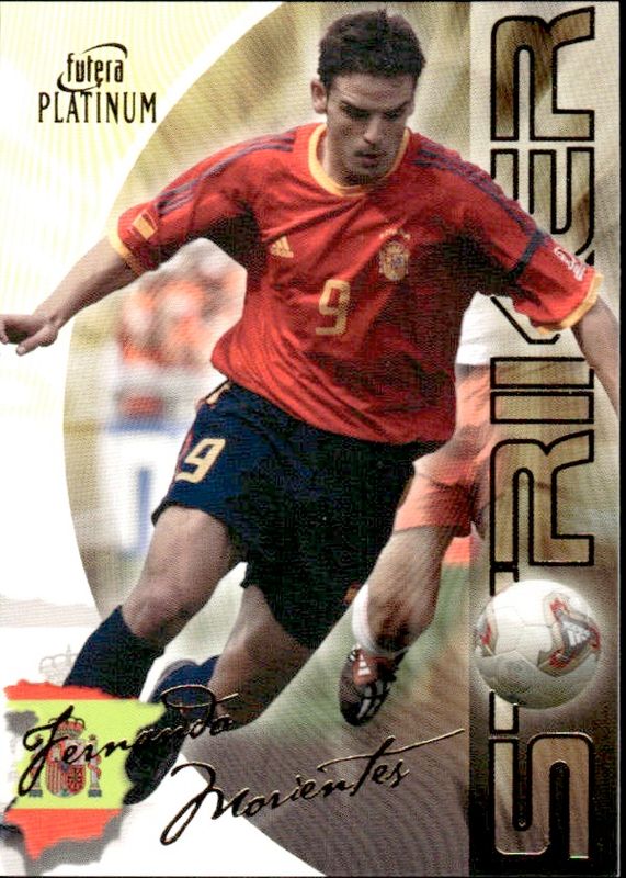 Futera Platinum 2003 #13 fernando morientes spain Striker