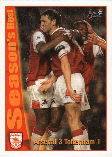 Main Image Futera Arsenal Fans Selection 1997-98 - ...