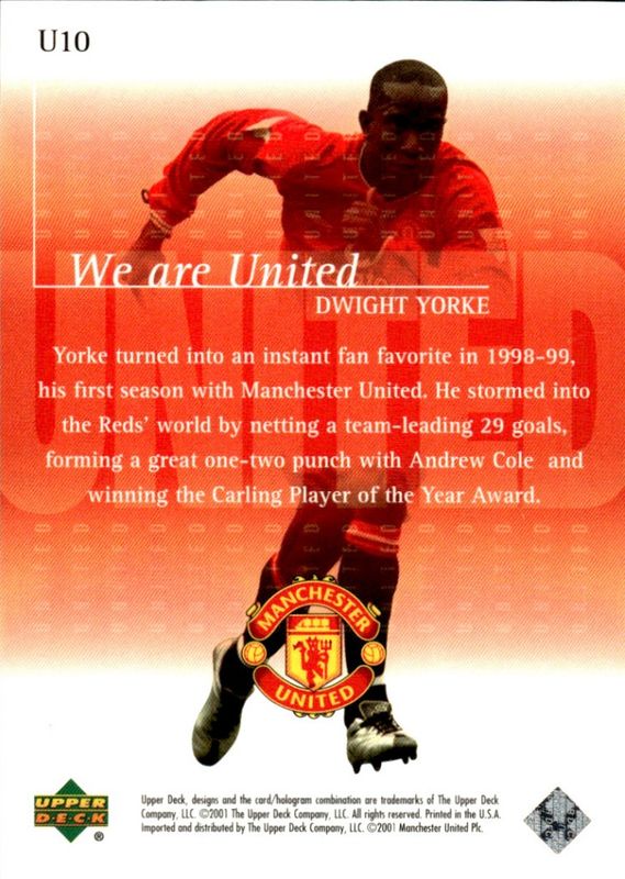 UPPER DECK 2001 WE ARE UNITED  DWIGHT U10