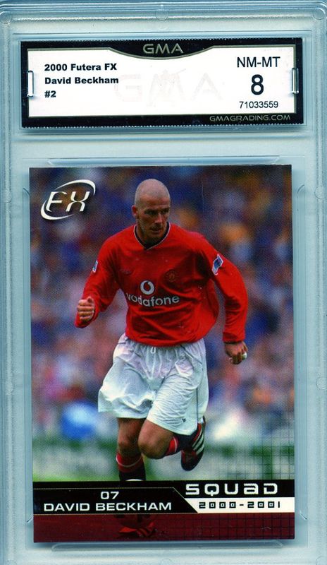 2000-01 Futera FX Manchester United David Beckham #02 GMA 8 