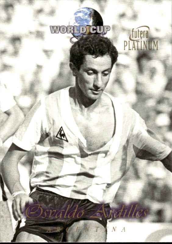1998 Futera Platinum World Cup Greats Promo Osvaldo Ardiles Ardilles #3